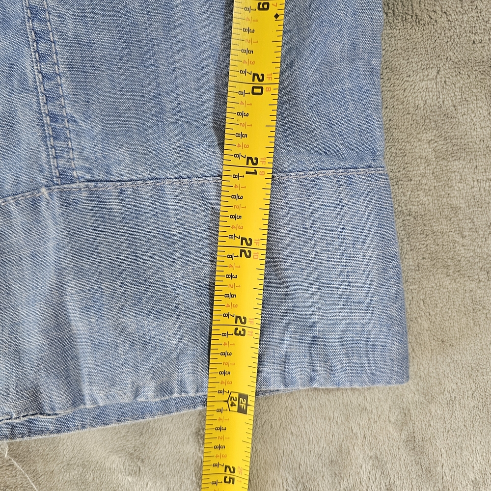 Zara Women's Denim Jumpsuit S Wide leg Pants Blue M - Picture 10 of 12